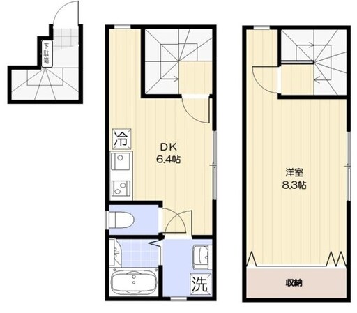 南千住駅 徒歩9分 2階の物件間取画像